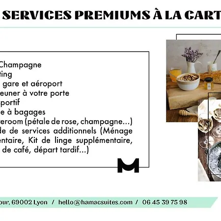 Apartment Hamac Suites - Studio Bertholey - 2people Oullins